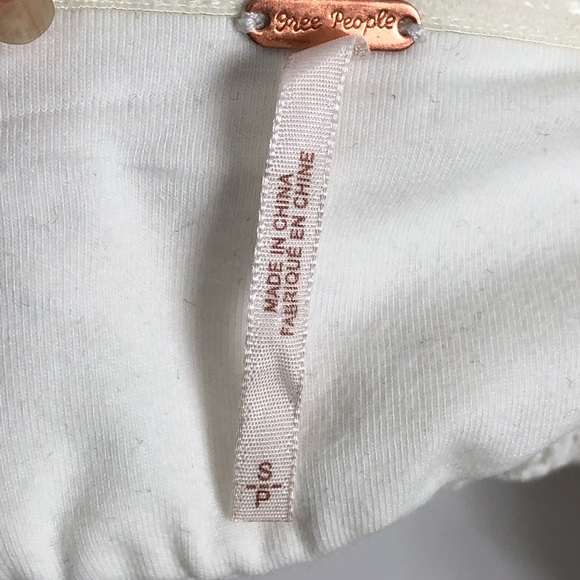 Free People Cream Sydney Lace Tube Top Small - Picture 3 of 8